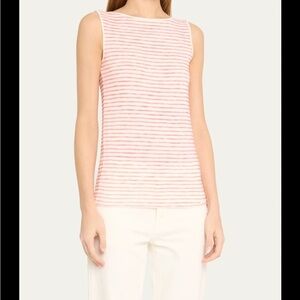 MAJESTIC FILATURES
Stretch Linen Stripe  Tank Top size 1 or small - like new